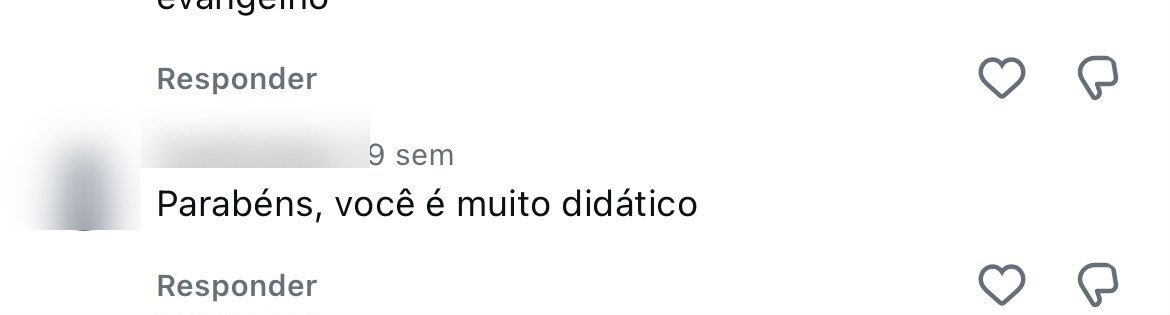 Comentário de aluno sobre o Bio X